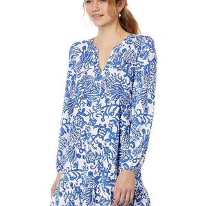 Lilly Pulitzer Alyssa A-line cotton dress.  Worn once.